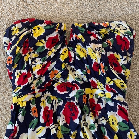 Urban Outfitters strapless floral dress with keyhole back - Picture 5 of 5